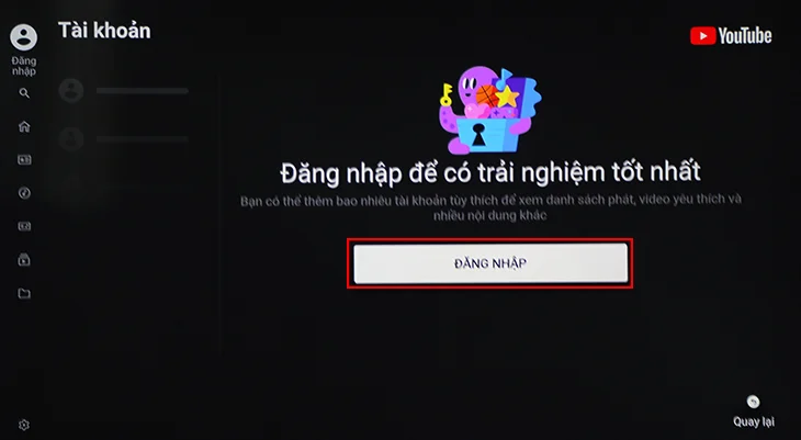 Đăng nhập Youtube để có trải nghiệm tốt nhất