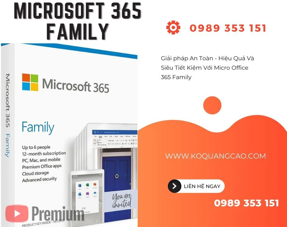 Mua Microsoft Office 365 Family uy tín