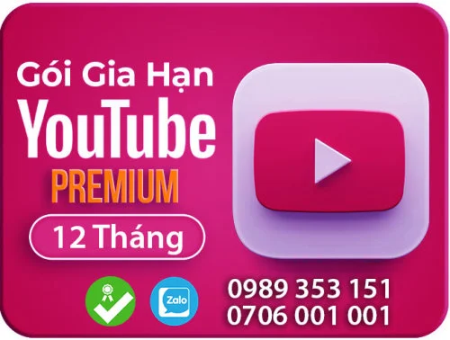 Gói Youtube Premium 12 Tháng